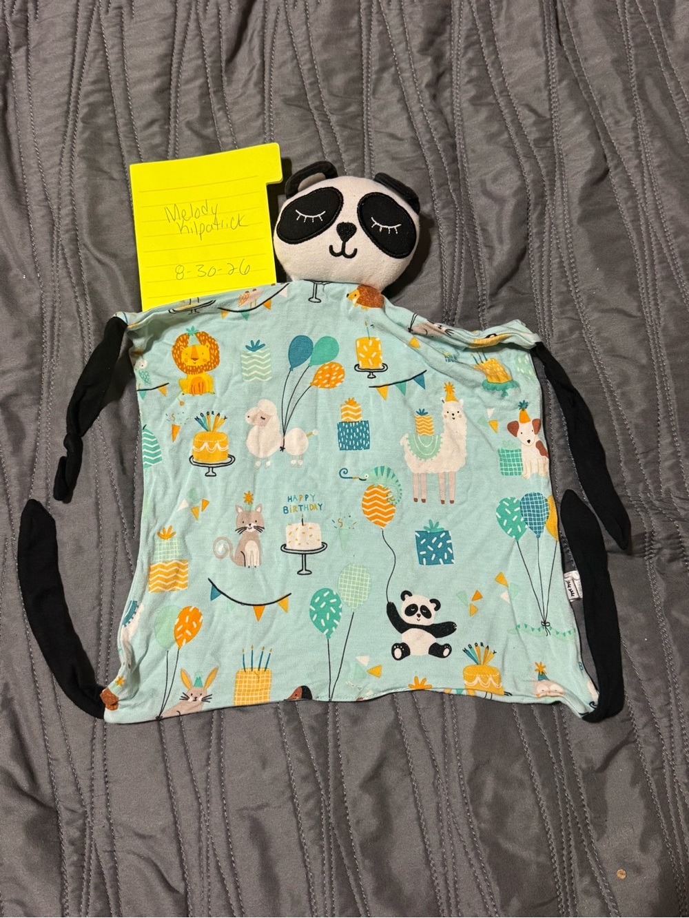 Little Sleepies Panda Birthday Lovey